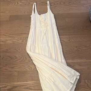 PAIGE Cream Maxi Dress